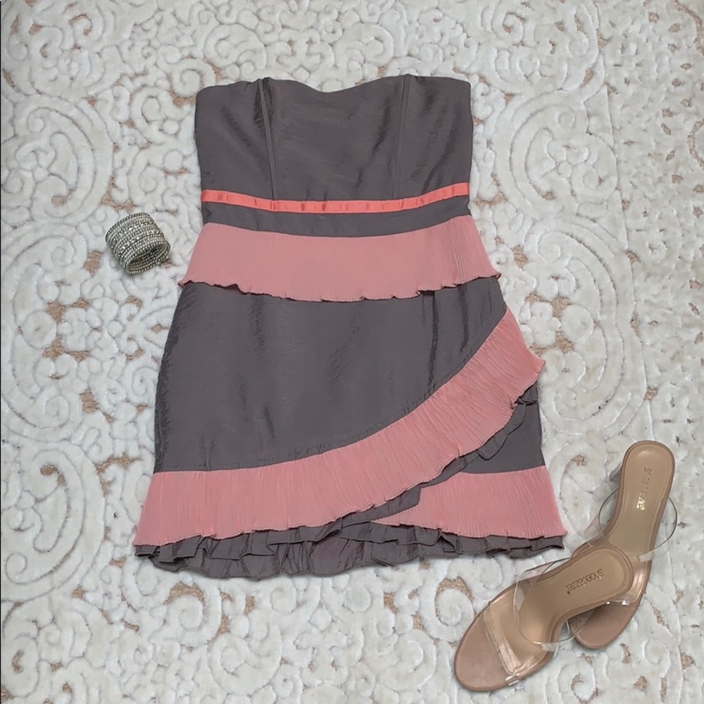 Strapless Dress w Ruffles